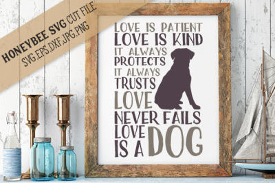 Love is Perfect love is a Dog