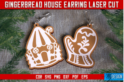 Gingerbread House Earrings | Christmas Earrings | Jewelry