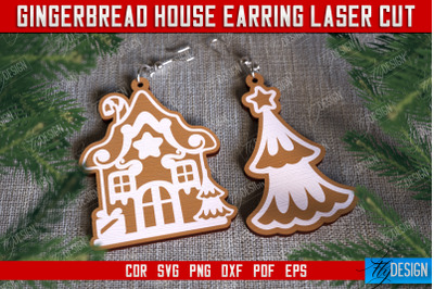 Gingerbread House Earrings | Christmas Earrings | Jewelry