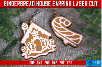 Gingerbread House Earrings | Christmas Earrings | Jewelry