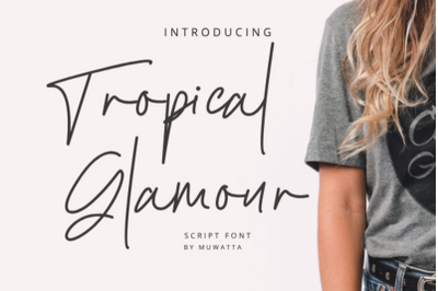 Tropical Glamour Signature Font