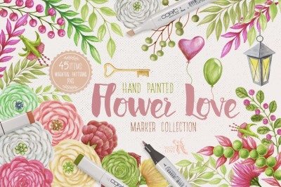 Flower Love Marker Kit
