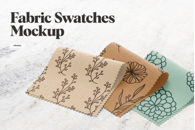 Fabric Swatches Mockup