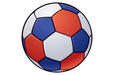 Red White And Blue USA Soccer Ball