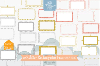 Rectangular Frames | Hand Drawn Oblong Border &amp; Decorative Label