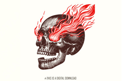 Skull PNG, Sarcastic Design, Printable Graphic, Digital Download, Skel