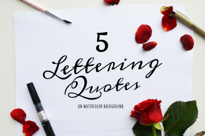 5 Motivational Lettering Quotes