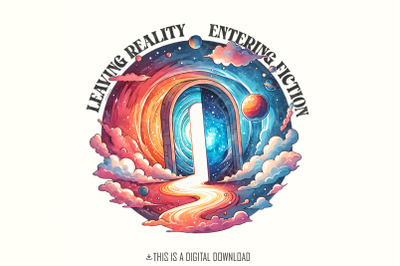 Leaving Reality Entering Fiction Digital PNG, Fantasy Surreal Art, Cos