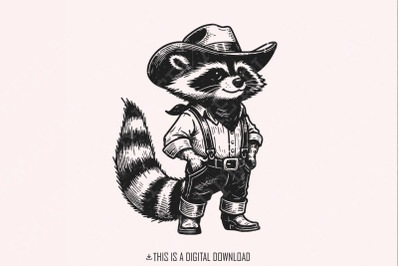 Funny Raccoon Png, Do Some Lollygagging, Western Design Png, Trending