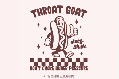 Throat Goat PNG, Funny Design, Digital Download, Adult Sarcastic, Hot
