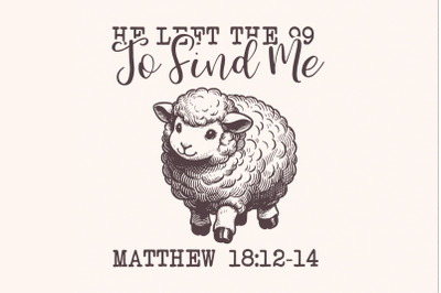 He Left The 99 PNG, Bible Verse PNG, Christian png, Religious PNG, Jes