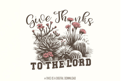 Give Thanks to Lord PNG, Western Thanksgiving PNG, Christian Bible Ver