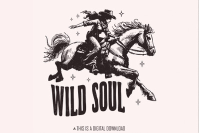 Wild Soul PNG, Sublimation Design, Trendy png, Vintage PNG, Rocker png