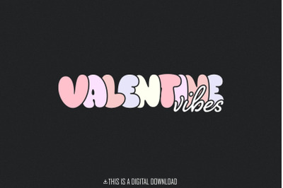 Valentine Vibes PNG, Valentine Day PNG, Retro Valentine Heart Coquette