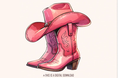 Coquette Cowgirl PNG, Western Valentine Sublimation, Valentine&#039;s Day p