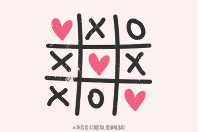 Valentine Png, Valentine Shirt Png, XOXO Png, Tic Tac Toe Png, Love Pn