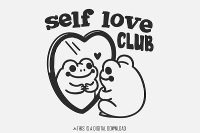 Self Love Social Club Png, Retro valentines png, valentines day png, f