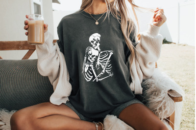 Skeleton Lovers png, Valentine Skeleton, Gothic png, Skeleton png, Sku