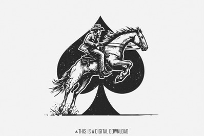 Retro Western Cowboy PNG, Cowgirl Sublimation Design, Vintage Rodeo Ar