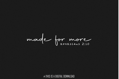 Made for More png Png, Jesus png, Christian png, Religious png, Inspir