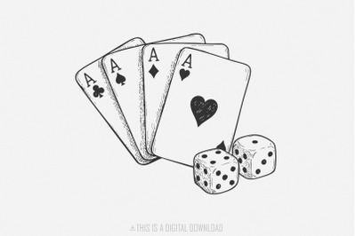 Cowboy Playing Cards PNG, Western Saddle Poker Card Digital Download,