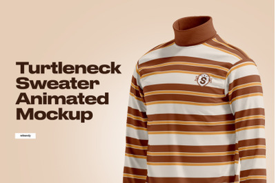 Turtleneck Sweater Animated Mockup