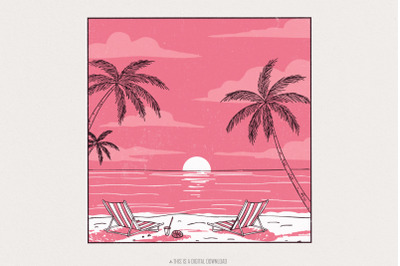 Forever Chasing Sunsets PNG&2C; Summer Shirt PNG&2C; Retro Summer PNG&2C; Subli