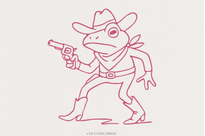 Hold On Partner Im Overstimulated PNG, Funny Frog Meme PNG, Cowboy Fro