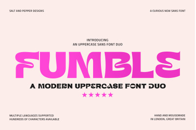 Fumble Sans Font (Modern Fonts, Logo Fonts, Branding Fonts)