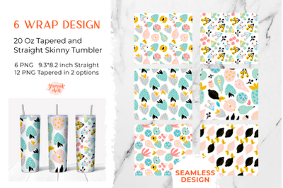 20oz Skinny Tumbler Sublimation Summer fruit &amp; berries png