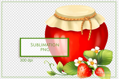 Strawberry jar&nbsp;PNG illustration