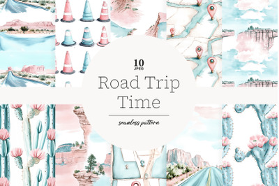 Road Trip Digital Paper | Grand Canyon Paper