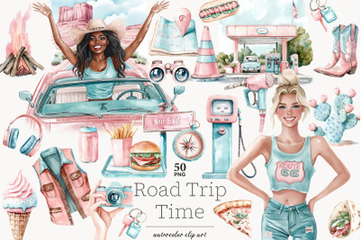 Road Trip Clipart | Vacation PNG Bundle | Grand Canyon