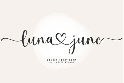 Luna June - Branding Wedding Font