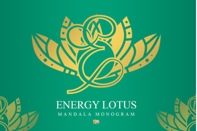Energy Lotus Mandala Monogram