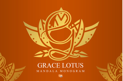 Grace Lotus Mandala Monogram
