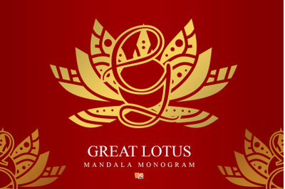 Great Lotus Mandala Monogram