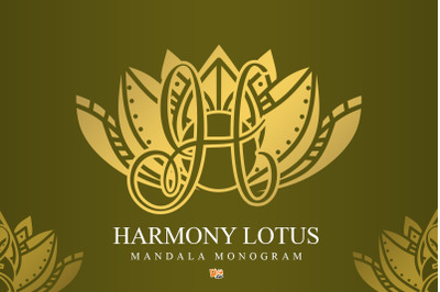 Harmony Lotus Mandala Monogram