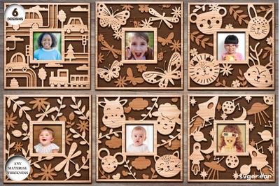 Baby Photo Frames Laser Cut Bundle