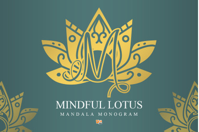 Mindful Lotus Mandala Monogram