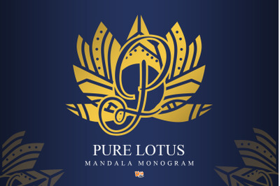 Pure Lotus Mandala Monogram
