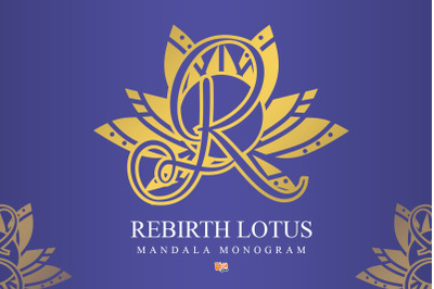 Rebirth Lotus Mandala Monogram