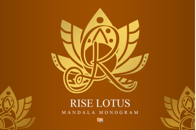 Rise Lotus Mandala Monogram
