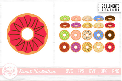 Donut Clipart Bundle