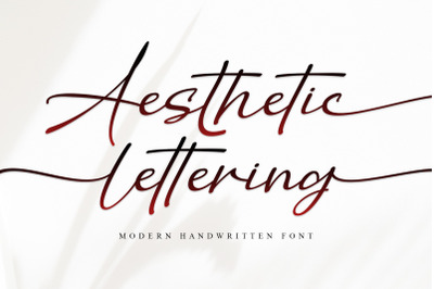 Aesthetic Lettering