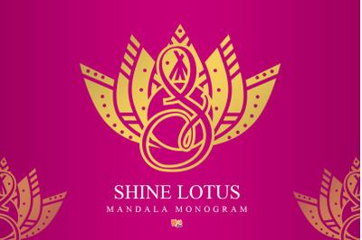 Shine Lotus Mandala Monogram
