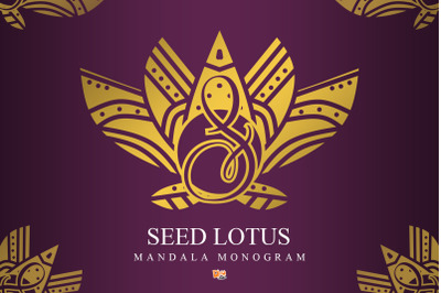 Seed Lotus Mandala Monogram