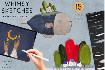 Whimsical Sketch Procreate Set