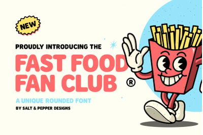 Fast Food Fan Club (Round Fonts, Playful Fonts, Retro Fonts)