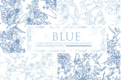 Graphic Blue 3 Wedding Collection